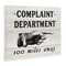 Stupell Industries Complaint Department 100 Miles Away Canvas Wall Art